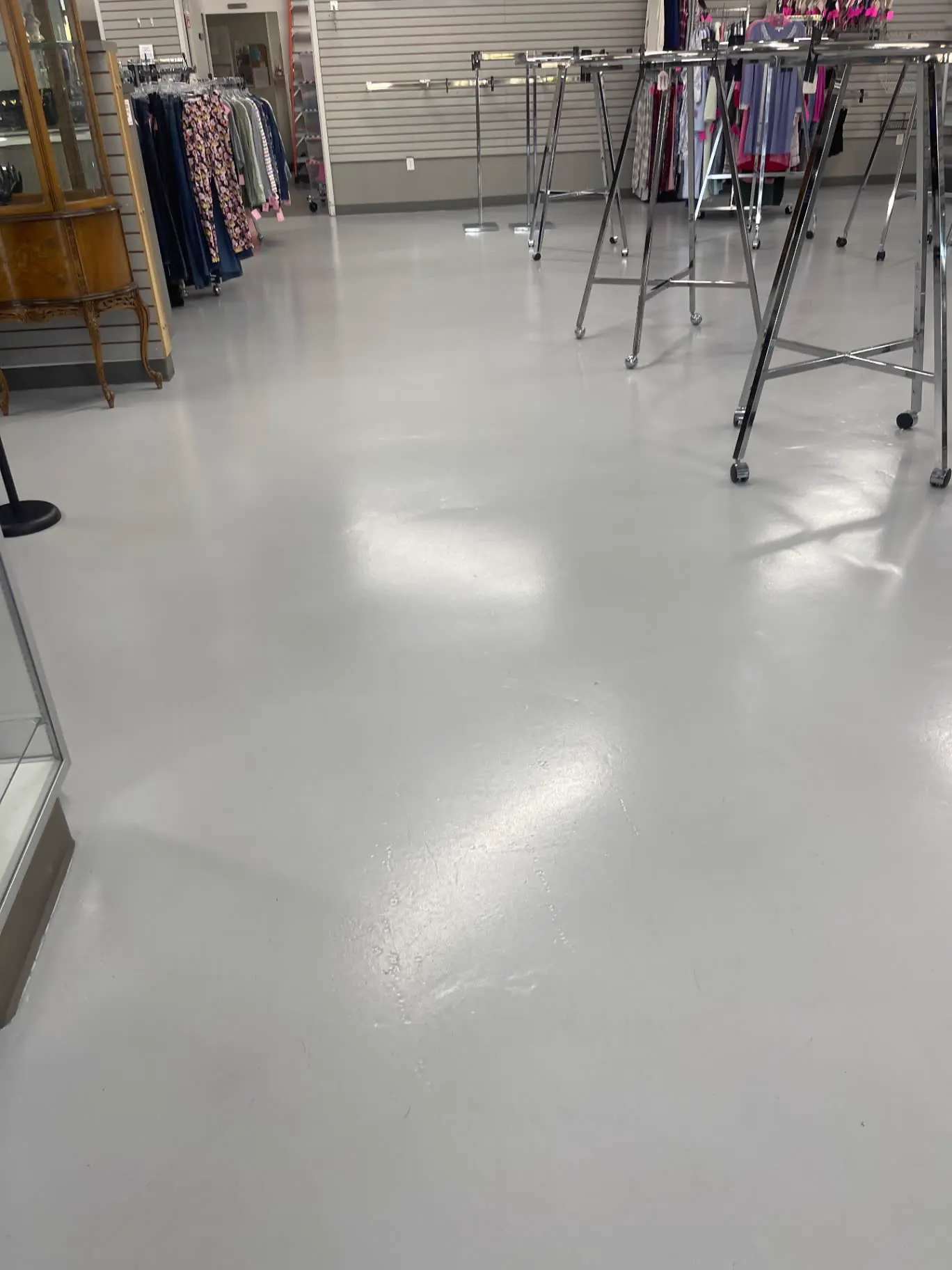 Retail sales floor cleaned by Prestige of Nevada